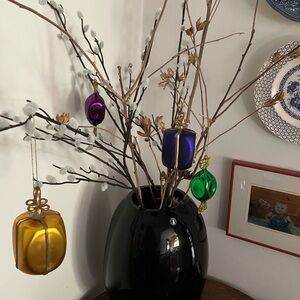 Set of Vintage Blown Glass Christmas/Holiday Ornaments